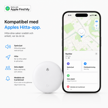 Traxo Tag – Smart Bluetooth-spårare för Apple Hitta
